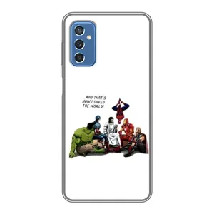 Чехлы для Samsung Galaxy M52 (Для Христиан) (Иисус супергерой)