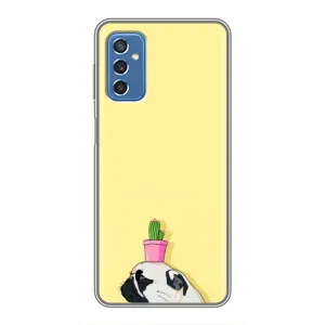 Бампер для Samsung Galaxy M52 з картинкою "Песики" (Кактус на голові)
