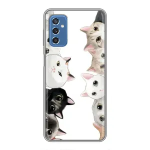 Силіконовий чохол з котиком для Samsung Galaxy M52 (Коти)