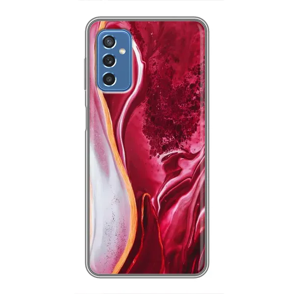 Чехол с рисунком «Красный мрамор» для Samsung Galaxy M52 Чехол с рисунком «Красный мрамор» для Samsung Galaxy M52