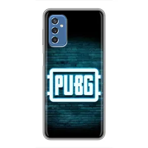Чохол (TPU) з картинкою "Лого Пабг" на Самсунг Галаксі М52 (Лого PUBG)