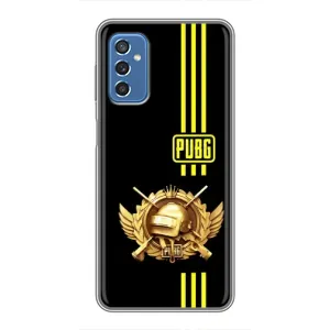 Чохол (TPU) з картинкою "Лого Пабг" на Самсунг Галаксі М52 (Логотип PUPG)