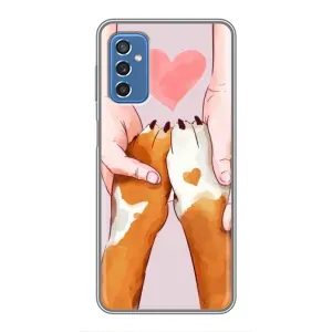 Чохол (ТПУ) Милі песики для Samsung Galaxy M52 (Любов до собак)
