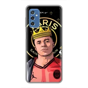 Чехол (TPU) с Футболистом на Samsung Galaxy M52 (Mbappe King)
