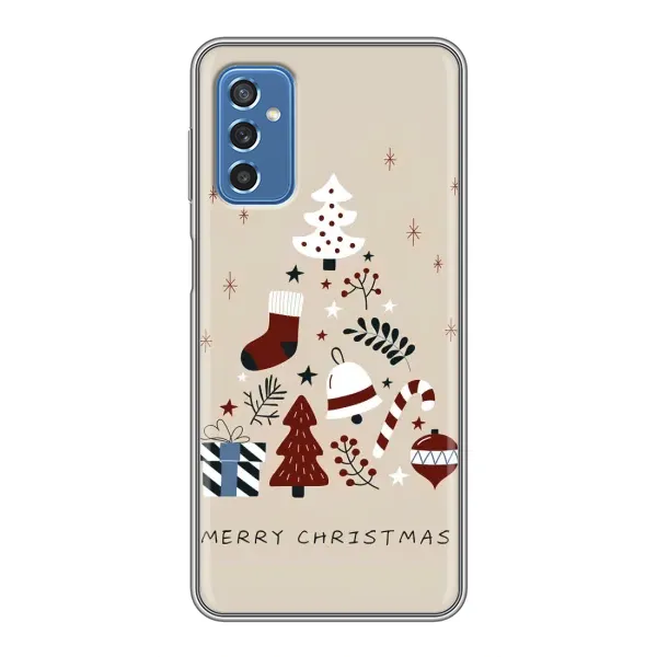 Чехол с рисунком «Merry Christmas» для Samsung Galaxy M52 Чехол с рисунком «Merry Christmas» для Samsung Galaxy M52