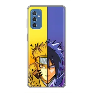 Купить Чехлы на телефон с принтом Anime для Samsung Galaxy M52 (Naruto Vs Sasuke)