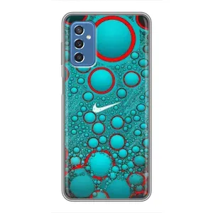 Силіконовый Чохол на Samsung Galaxy M52 з картинкою НАЙК (Найк зелений)