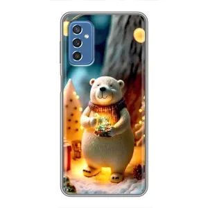 Чехлы на Новый Год Samsung Galaxy M52 (Новогодний ведмеженок)