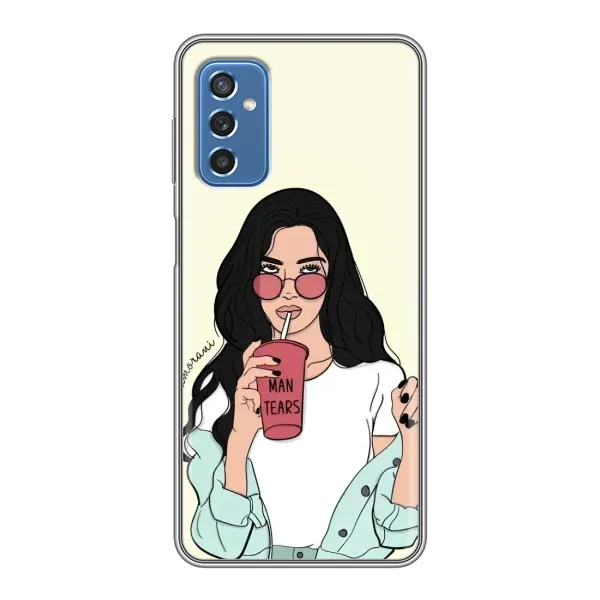Чехол с рисунком «С напитком» для Samsung Galaxy M52 Чехол с рисунком «С напитком» для Samsung Galaxy M52