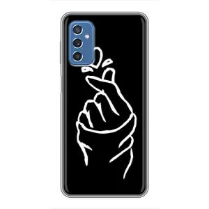 Чохол (Знак сердечка) для Samsung Galaxy M52 (Сердечко на чорному)