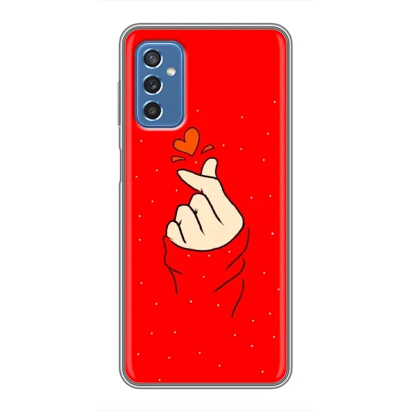 Чехол с рисунком «Сердце на красном» для Samsung Galaxy M52 Чехол с рисунком «Сердце на красном» для Samsung Galaxy M52