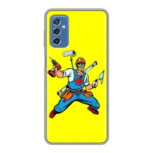 Силіконовий бампер (Працівники) на Samsung Galaxy M52 (Будівельник)