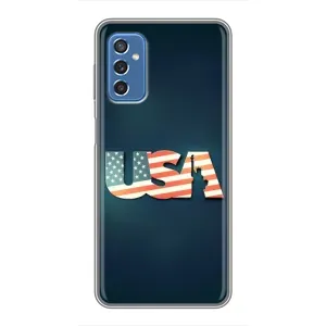 Чехол Флаг USA для Samsung Galaxy M52 (USA)