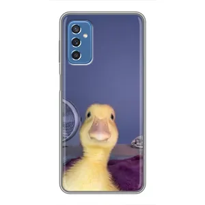 Бампер с принтом Мемы для Samsung Galaxy M52 (Утка)