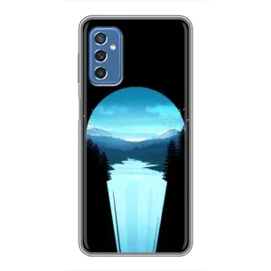 Летний Чехол на Samsung Galaxy M52 (Синий Водопад)