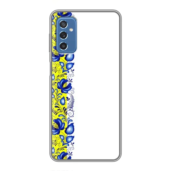Чехол с рисунком «Желто-синяя вышиванка» для Samsung Galaxy M52 Чехол с рисунком «Желто-синяя вышиванка» для Samsung Galaxy M52