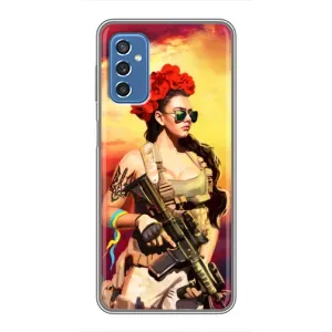 ЗСУ Чехлы (TPU) для Samsung Galaxy M52 (Женщина солдат)