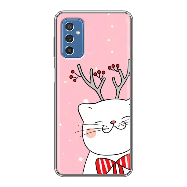 Чехол с рисунком «Зимний кот» для Samsung Galaxy M52 Чехол с рисунком «Зимний кот» для Samsung Galaxy M52