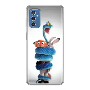 Силиконовый чехол с принтом Зоотрополіс для Samsung Galaxy M52 (Змея Зоо)