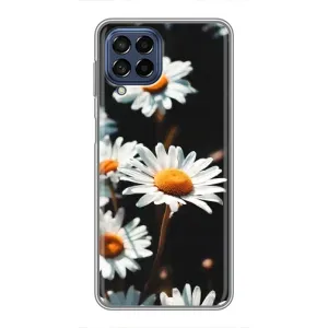 Чехол с ромашками на Samsung Galaxy M53 (5G) (M536B) (Белые ромашки)