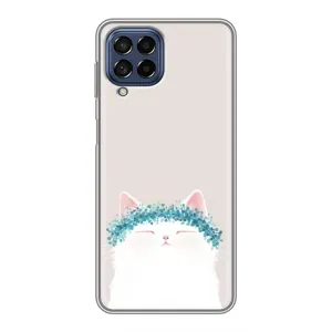 Чехол на тематику: Коты для Samsung Galaxy M53 (5G) (M536B) (Белый котик)
