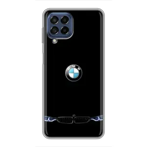 Силиконовый бампер с картинкой машины на Samsung Galaxy M53 (5G) (M536B) (Черный BMW)