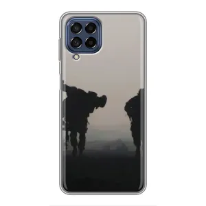 Чехлы на военную тематику для Samsung Galaxy M53 (5G) (M536B) (Бой солдат)