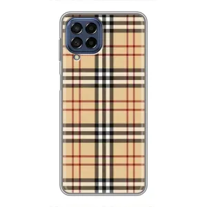 Чехол с Брендами одежды на Самсунг Галакси М53 (5G) (Burberry стиль)