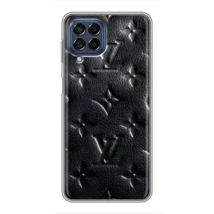 Текстурный Чехол Louis Vuitton для Самсунг Галакси М53 (5G) (Черный ЛВ)
