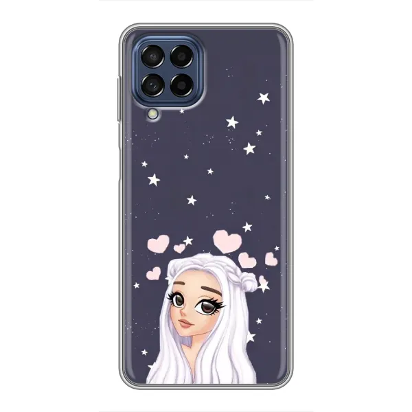 Чехол с рисунком «Девушка и сердечки» для Samsung Galaxy M53 (5G) (M536B) Чехол с рисунком «Девушка и сердечки» для Samsung Galaxy M53 (5G) (M536B)
