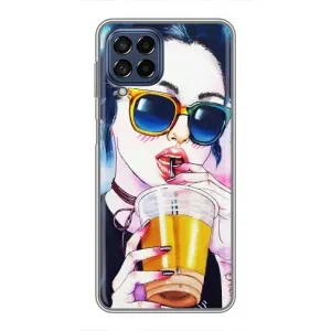 Чохол з картинкою Модні Дівчата Samsung Galaxy M53 (5G) (M536B) (Дівчина з коктейлем)