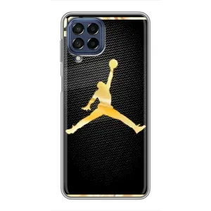 Силиконовый Чехол Nike Air Jordan на Самсунг Галакси М53 (5G) (Джордан 23)