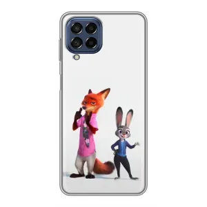 Силиконовый чехол с принтом Зоотрополіс для Samsung Galaxy M53 (5G) (M536B) (Джуди и Ник)