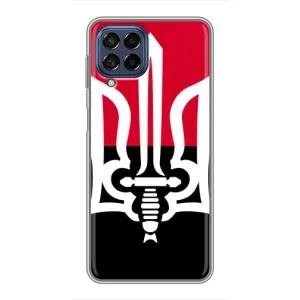 Чехлы УПА (Красно-Чёрный) на Samsung Galaxy M53 (5G) (M536B) (Герб Украины)