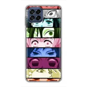 Силиконовые чехлы с глазами Anime для Самсунг Галакси М53 (5G) (Глаза Хашира)