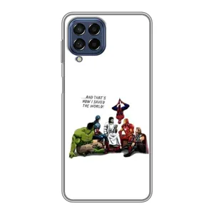Чехлы для Samsung Galaxy M53 (5G) (M536B) (Для Христиан) (Иисус супергерой)