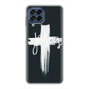 Чехлы для Самсунг Галакси М53 (5G) (Крест Иисуса) (Jesus)