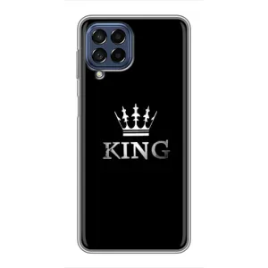 Чохол (Корона на чорному фоні) для Самсунг Галаксі М53 (5G) (KING)