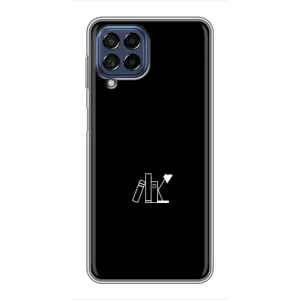 Чехол с картинками на черном фоне для Samsung Galaxy M53 (5G) (M536B) (Книжки)