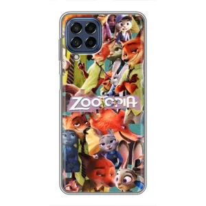 Силиконовый чехол с принтом Зоотрополіс для Samsung Galaxy M53 (5G) (M536B) (Коллаж героев)