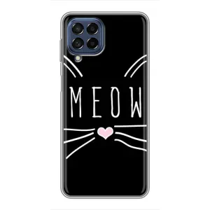 Бампер с изображением Котиков для Самсунг Галакси М53 (5G) (КОТИК MEOW)