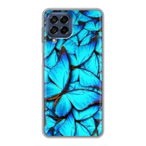 Силиконовый бампер с картинкой животных для Samsung Galaxy M53 (5G) (M536B) (Крылья бабочек)