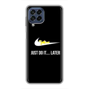 Силиконовый Чехол на Samsung Galaxy M53 (5G) (M536B) с картинкой Nike (Later)