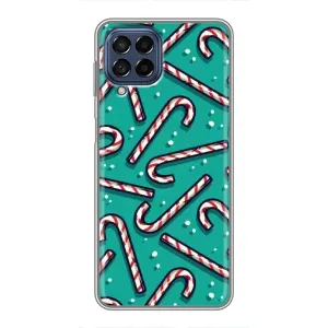 Силиконовый бампер на рождество для Samsung Galaxy M53 (5G) (M536B) (Леденцы)