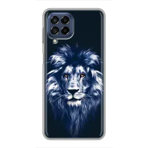 Чехол с картинкой на Samsung Galaxy M53 (5G) (M536B) (Лев - синий)