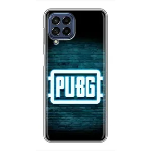 Чехол (TPU) с картинкой "Лого Пабг" на Самсунг Галакси М53 (5G) (Лого PUBG)
