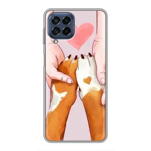 Чехол (ТПУ) Милые собачки для Samsung Galaxy M53 (5G) (M536B) (Любовь к собакам)