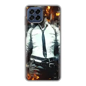 Силиконовый чехол с картинкой "Герой Pubg" на Samsung Galaxy M53 (5G) (M536B) (Man Пубг)