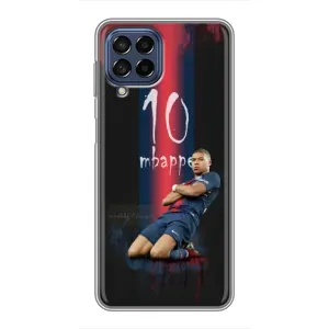 Чехол (TPU) с Футболистом на Samsung Galaxy M53 (5G) (M536B) (MBAPPE 10)