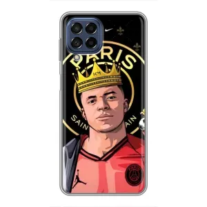 Чехол (TPU) с Футболистом на Samsung Galaxy M53 (5G) (M536B) (Mbappe King)